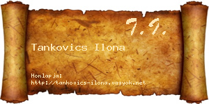 Tankovics Ilona névjegykártya