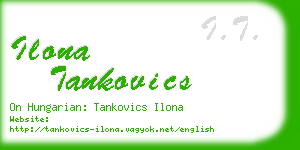 ilona tankovics business card